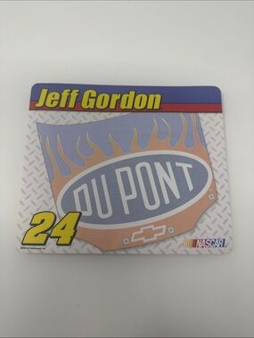 Jeff Gordon DuPont 24 NASCAR Mouse Pad/ note paper - Blue, Orange, Yellow